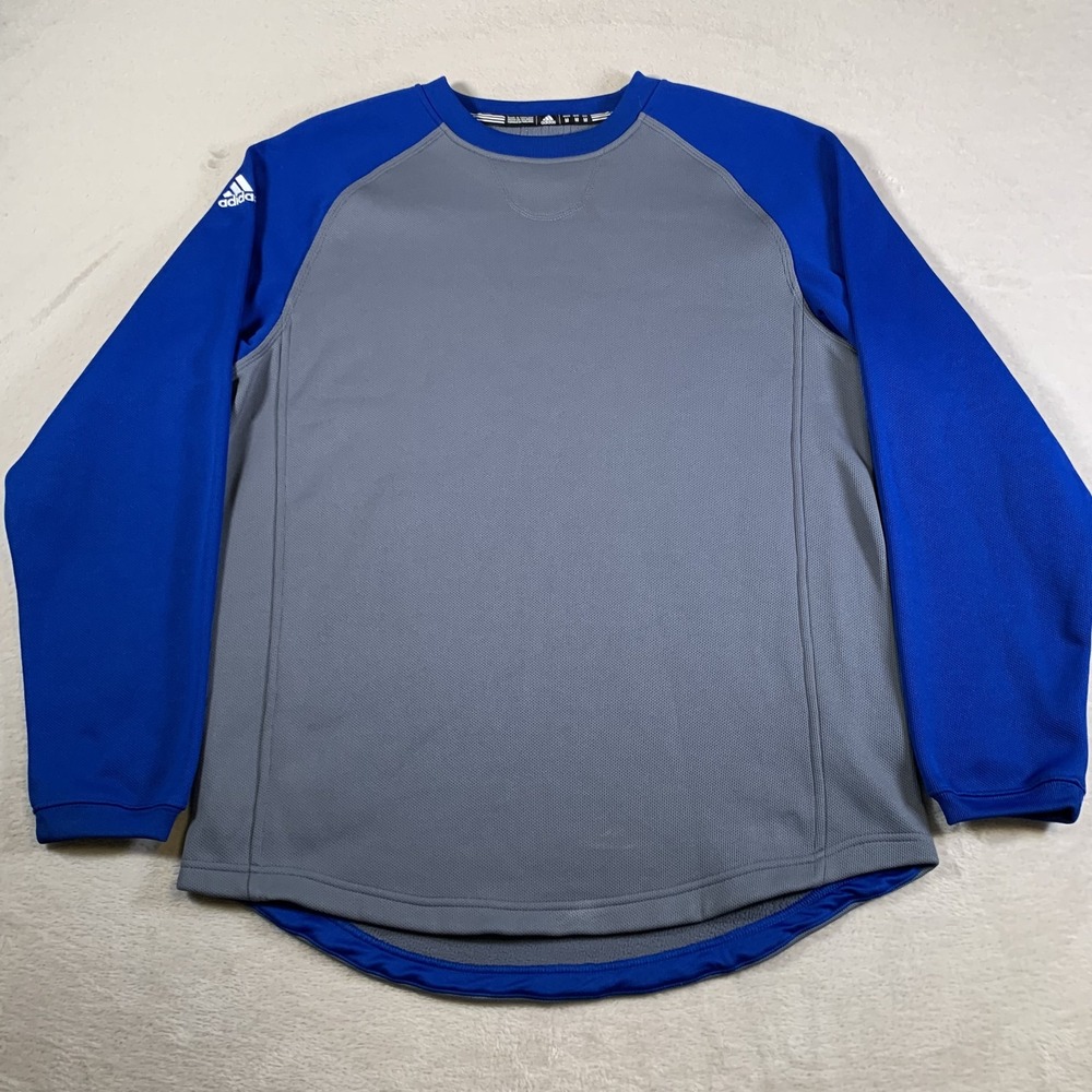 Adidas Pullover Sweatshirt Mens Medium Long Sleeve‎ Fleece Crewneck 2010s